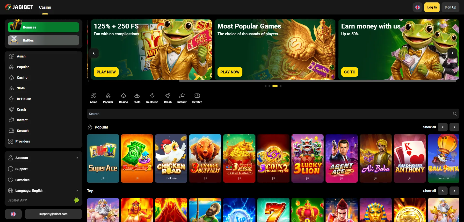 Jabibet casino slot games — top titles from Pragmatic Play and NetEnt