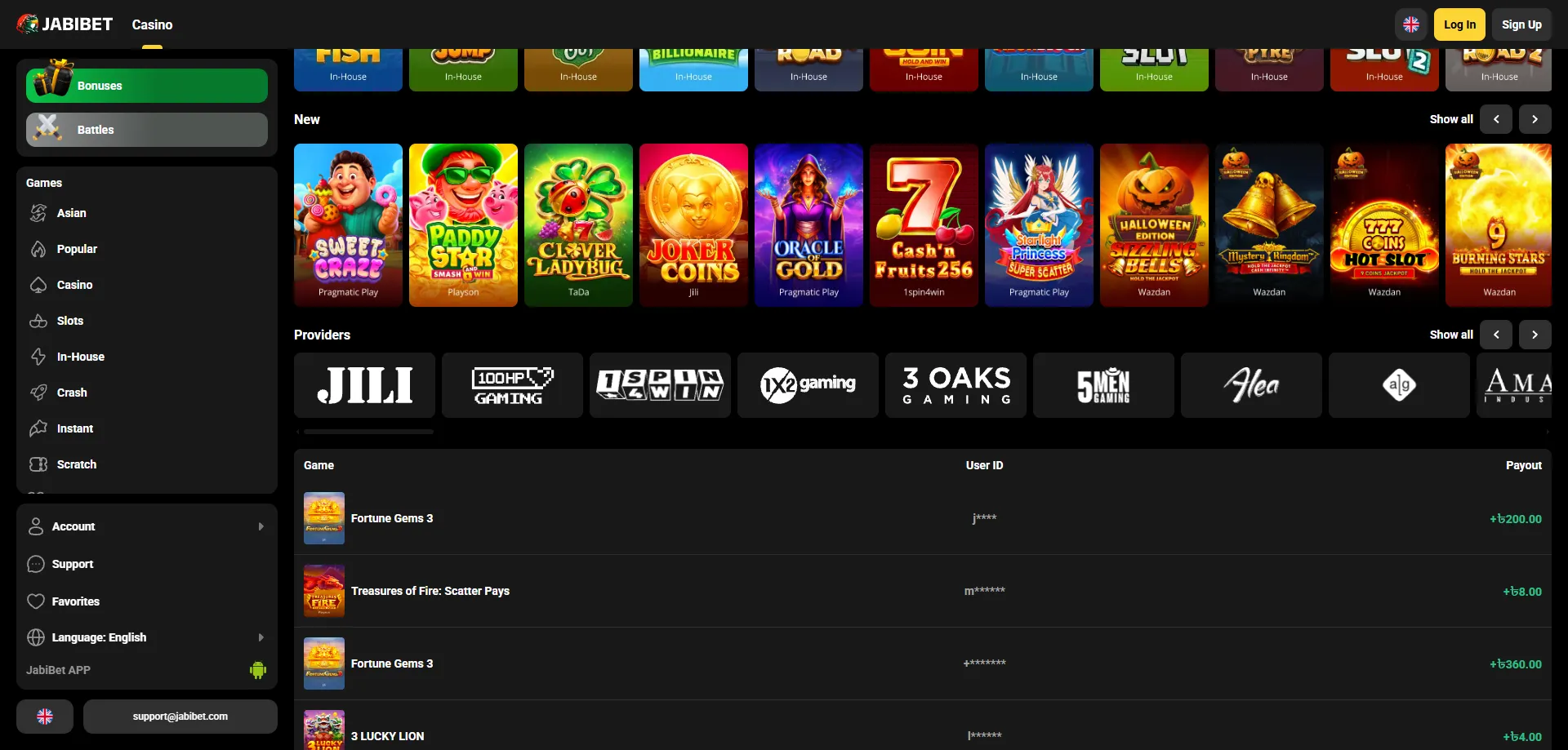 Jabibet casino online slots and casino games overview Bangladesh