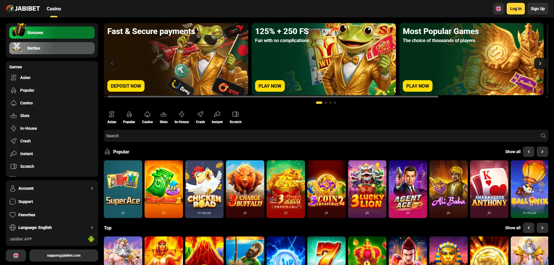 Popular Jabibet casino slots overview for Bangladeshi players